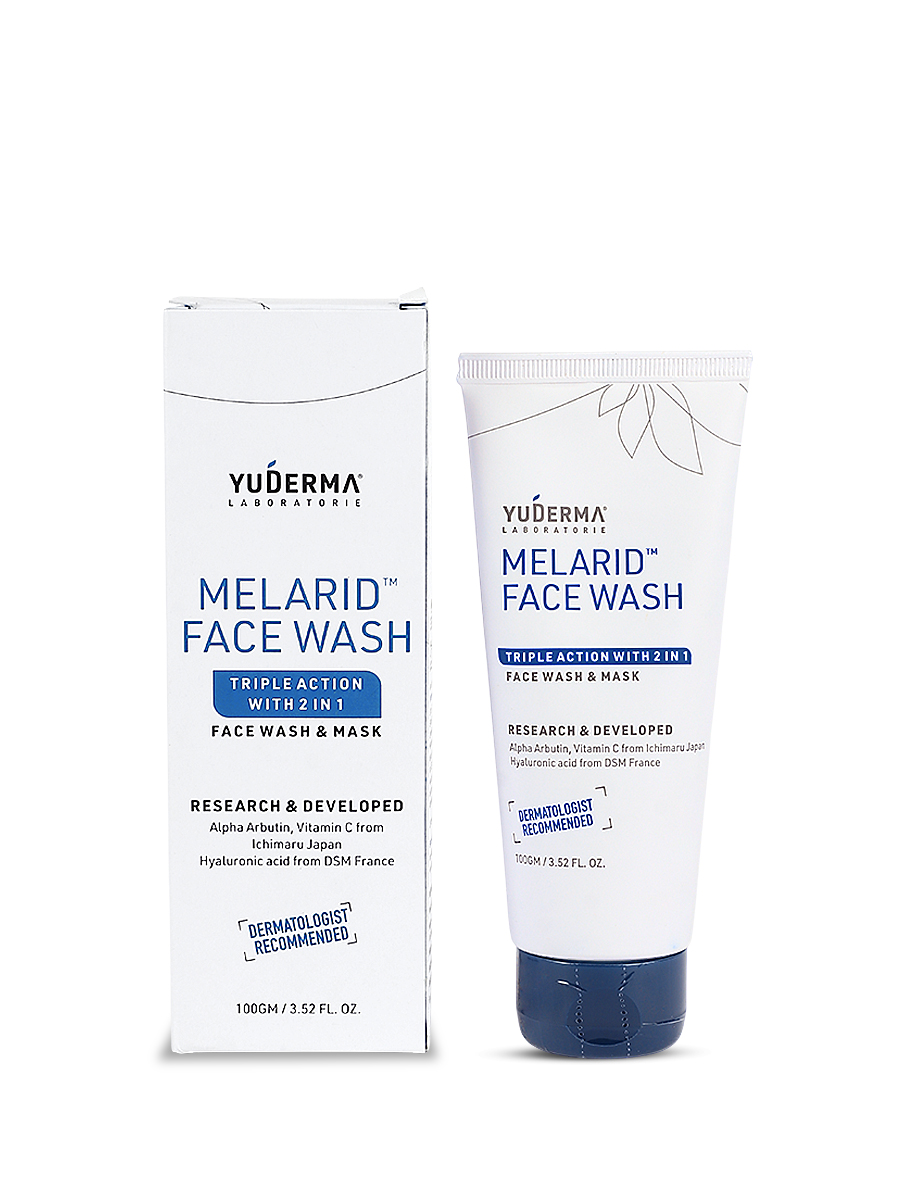 Melarid Face wash - Triple action 2in1 Face wash Mask 100gm