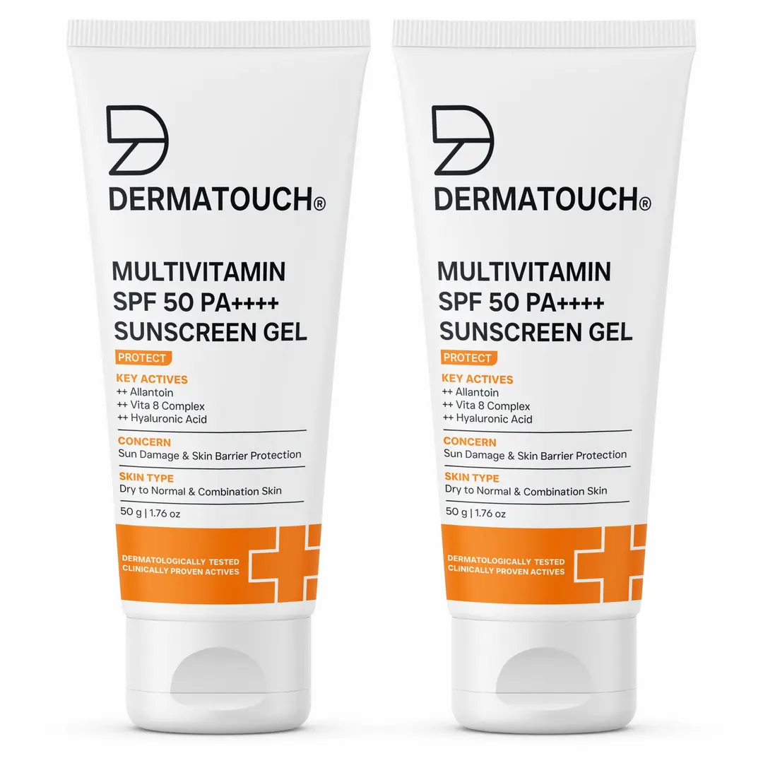 Dermatouch Multivitamin Spf 50 Pa+++ Sunscreen Gel 50gm Pack Of 2