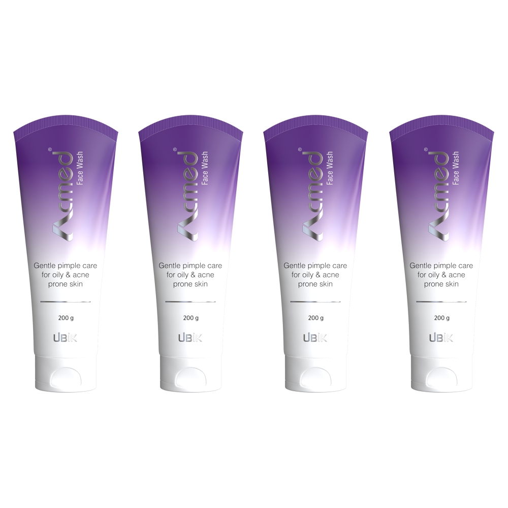Acmed Pimple Care Face Wash for Acne Prone Skin 200gm Pack of 4
