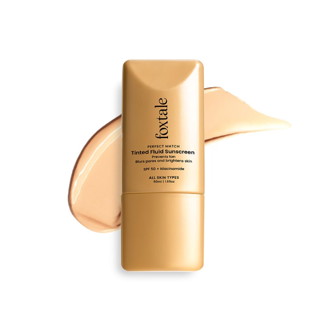 Tinted Sunscreen SPF50 PA ++++ | Blurs Pores, Non-Oily Glow | 02 Sand | 50ml
