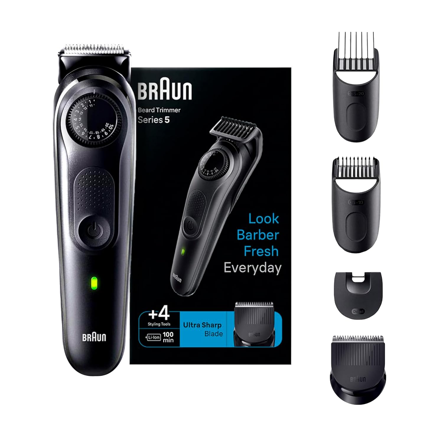 Beard Trimmer Series 5 +4 Styling Tools Ultra Sharp Blade (Braun BT5410)