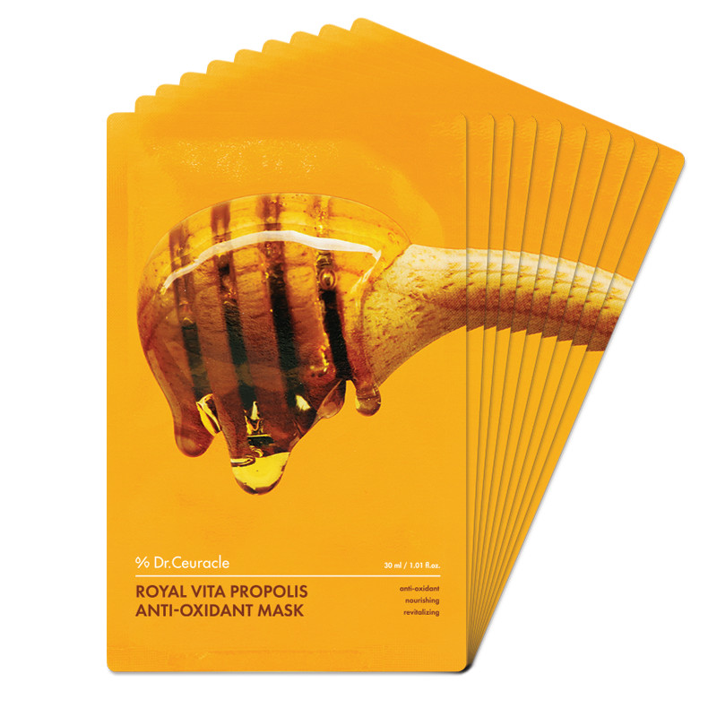 Royal Vita Propolis Antioxidant Sheet Mask Set of 10