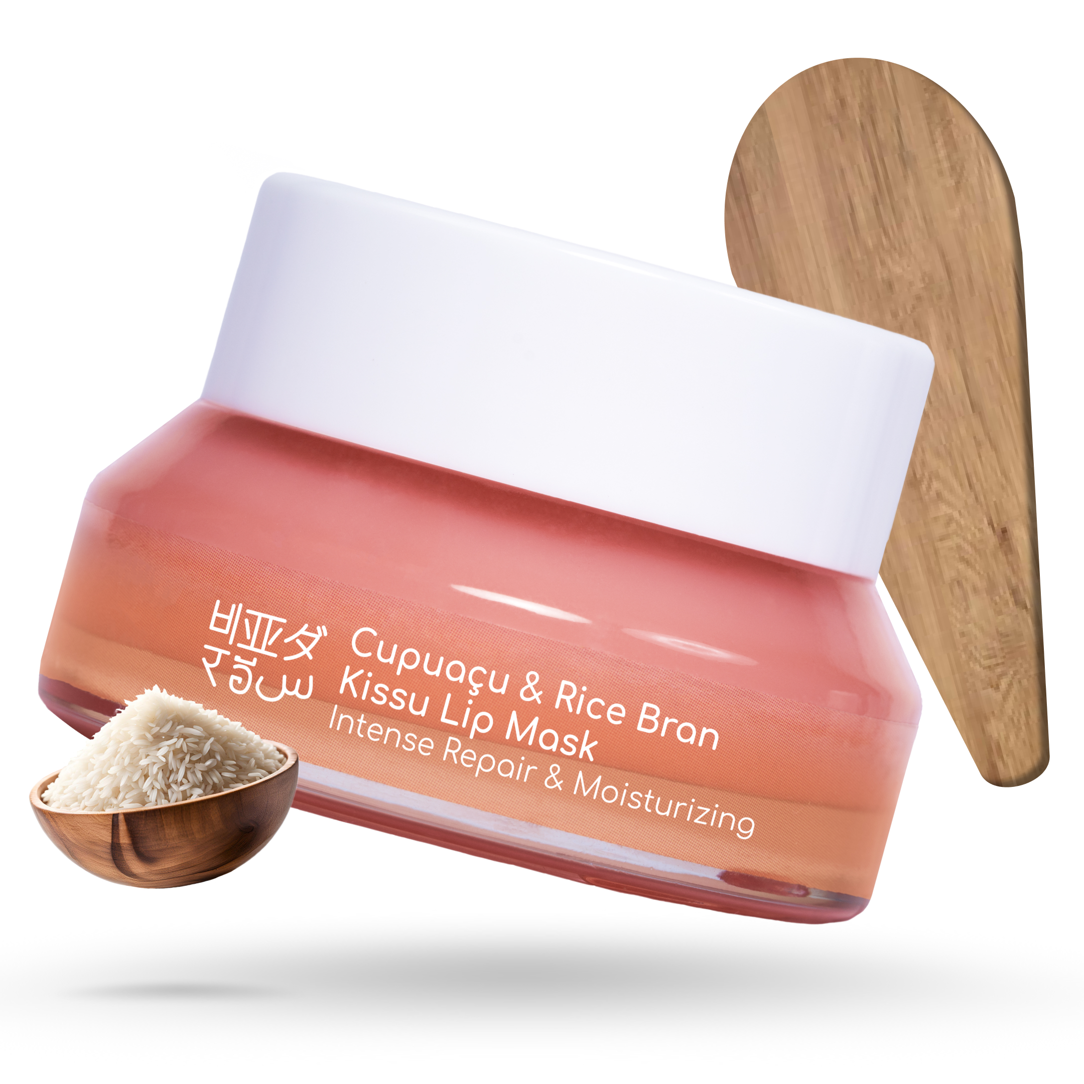 Kissu Lip Mask With Capuacu Rice Bran For Men And Women 15ml