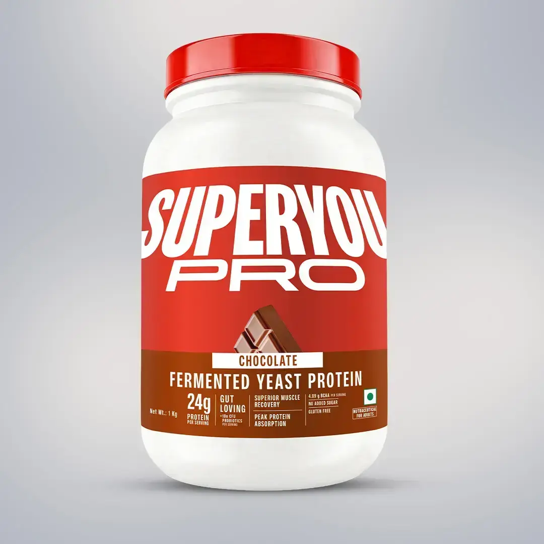Pro Fermented Yeast Protein | 24g Protein| Chocolate | Peak Absorption | Superior Muscle Recovery | Gut Friendly + 1Bn CFU Probiotics | PDCAAS of 1 - 1kg