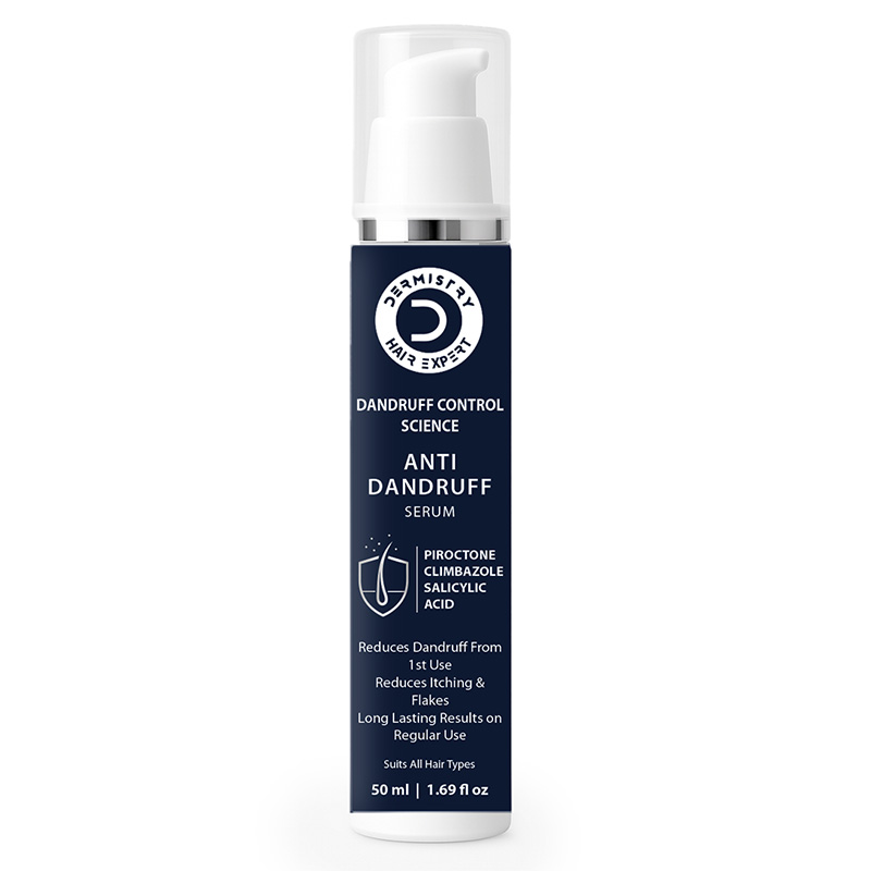 Anti Dandruff Hair Serum Piroctone Climbazole Salicylic Acid for Flakes Dry Itchy Scalp 50ml