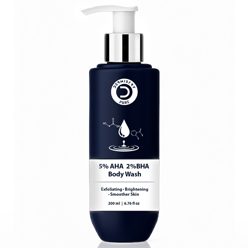 5 AHA 2 BHA Exfoliating Body Wash for D Tan Detan Removal for Men Women All Skin Types 200ml