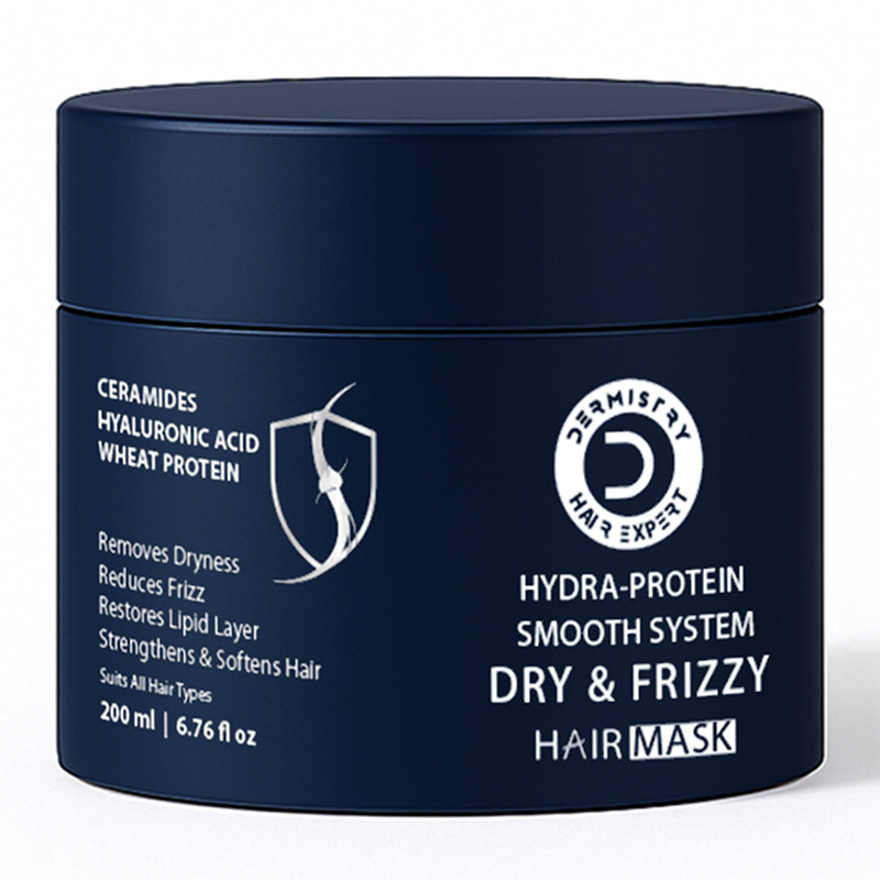 Dry Damaged Frizzy Hair Mask with Hyaluronic Acid Ceramides for Hydration Frizz Control 200ml