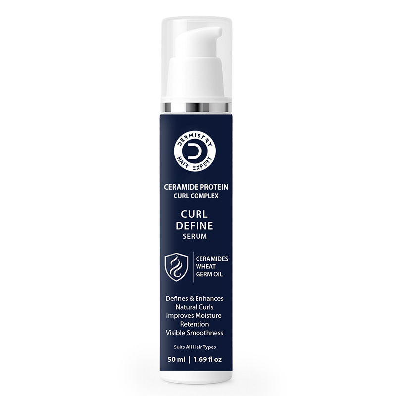 Curl Defining Curly Hair Serum with Ceramides Wheat Germ Oil for Hydration Frizz Control 50ml