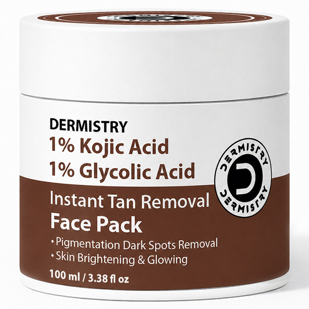 Kojic Acid D Tan Face Pack Mask for Glowing Skin Lightening Whitening Brightening Fairness 100ml