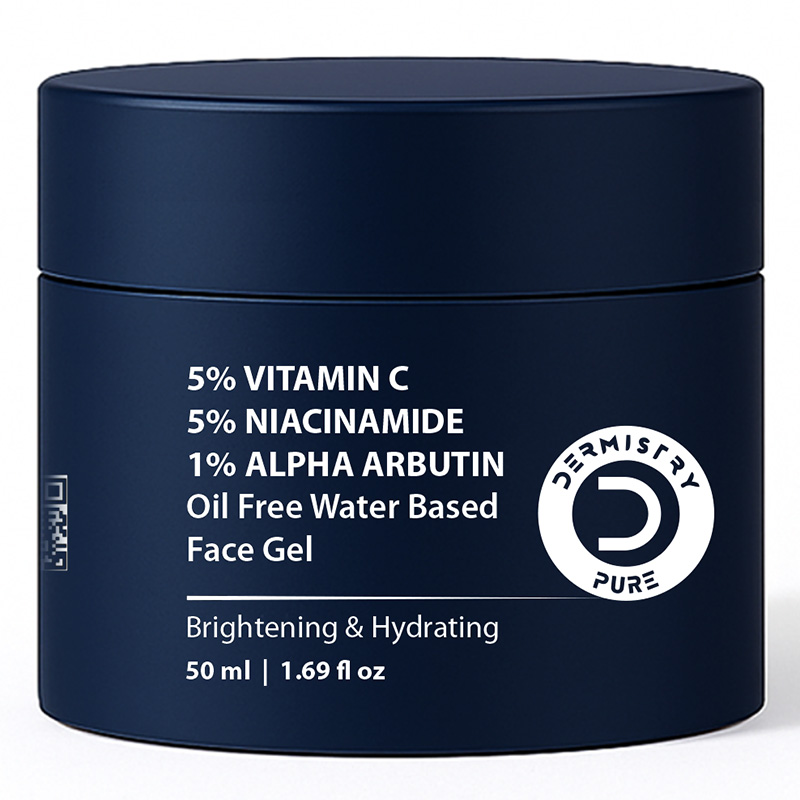 Vitamin C Oily Skin Moisturizer Face Gel with Niacinamide Alpha Arbutin for Glowing Skin 50ml