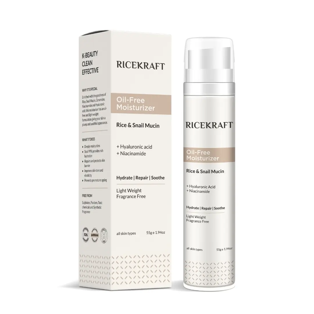 Rice Snail Mucin Oil Free Korean Face Moisturizer 55gm