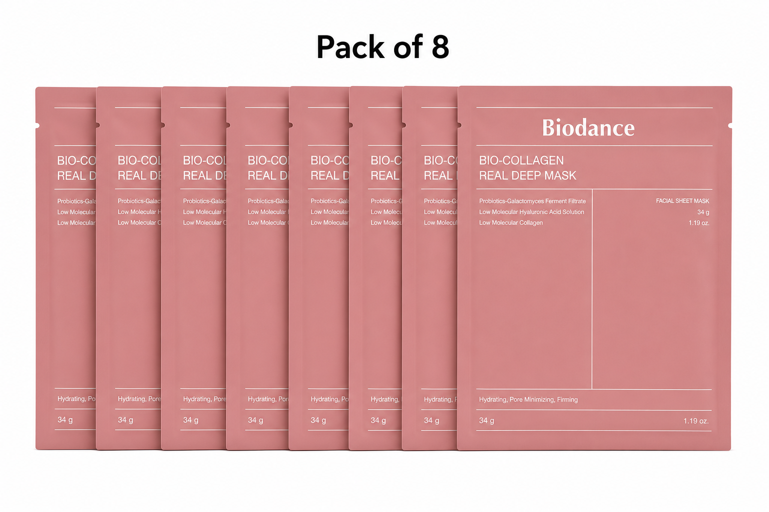 Bio Collagen Deep Mask Pack of 8