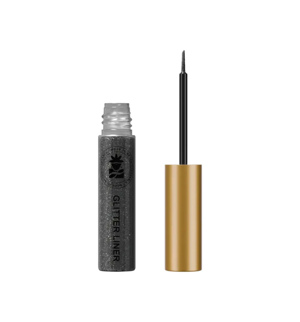 Glitter Eyeliner Black | Diamond Sparkle Finish | Waterproof Smudgeproof | Quick-Dry Formula | Precision Felt Tip | Cruelty-Free Paraben-Free | 5ml