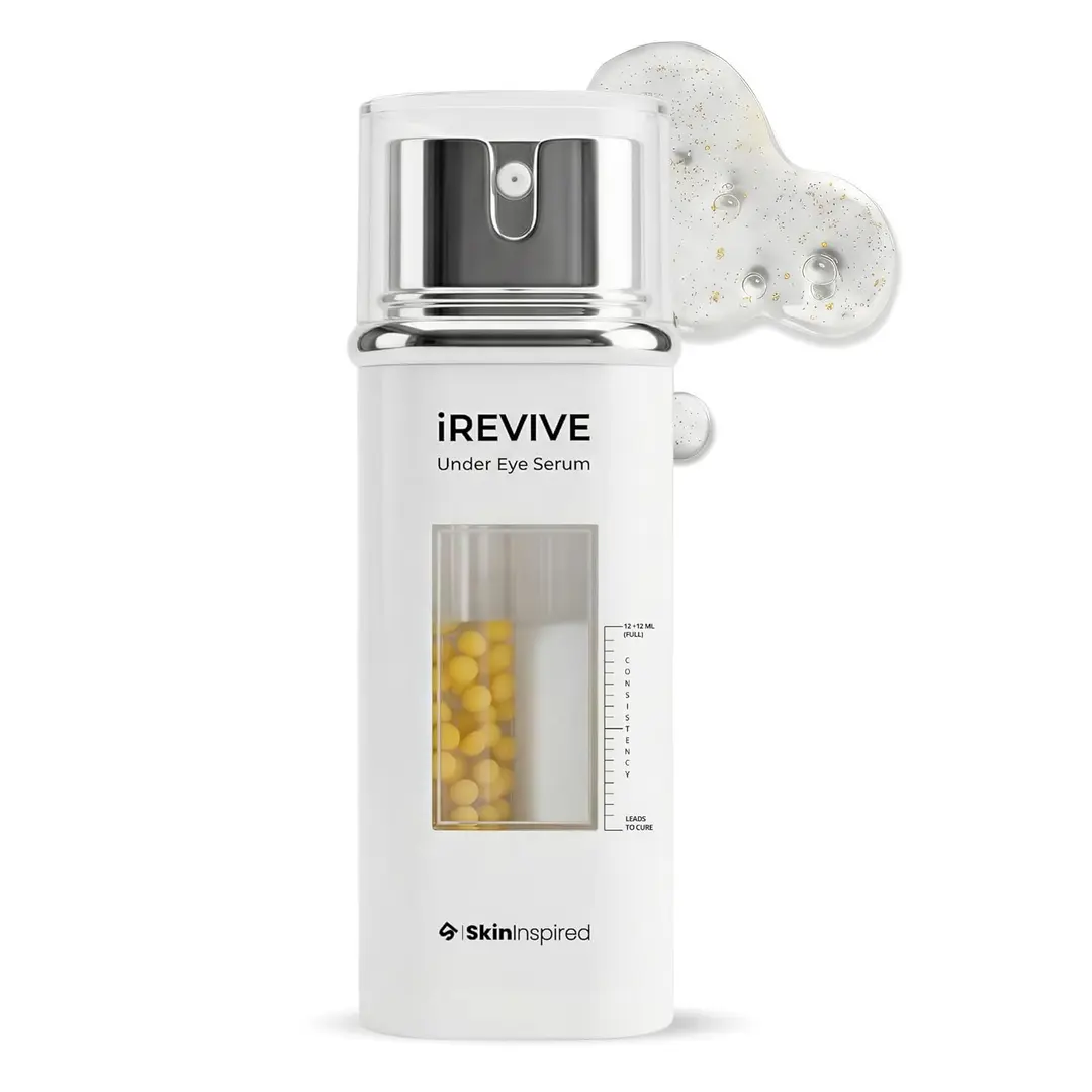 iREVIVE Dual Chamber Under Eye Serum | Dark Circles Puffiness Reduction | Eye Care | 24ml