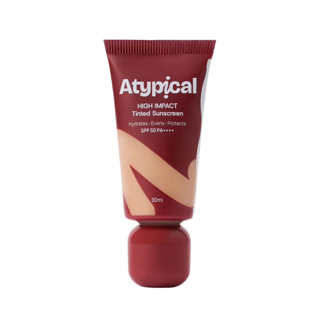 High Impact Tinted Sunscreen SPF 50 PA++++ Light Medium Yellow - A35W | High-Coverage |No White Cast | Niacinamide | Broad Spectrum UVA/UVB | Non-Greasy | 30ml
