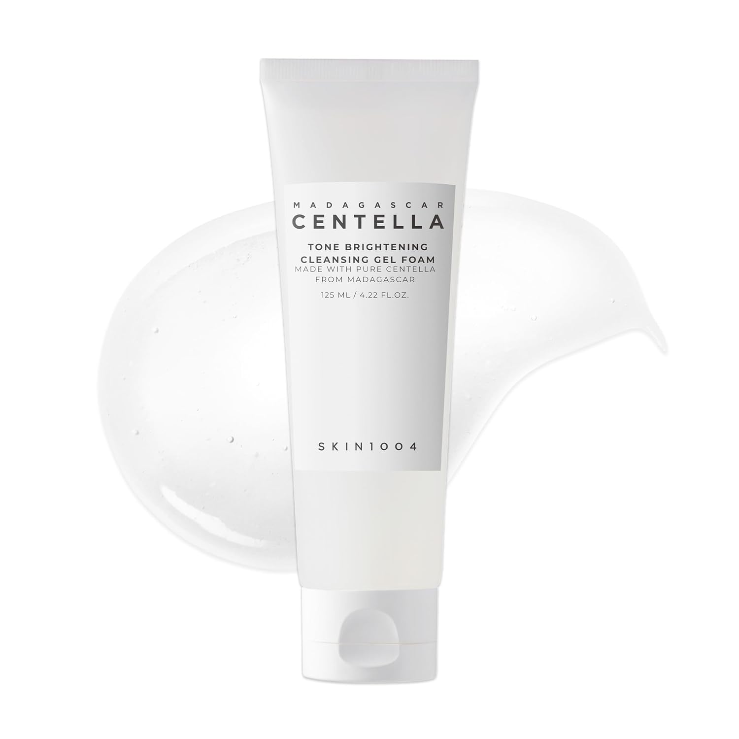 Madagascar Centella Tone Brightening Cleansing Gel Foam | Calming Care | Sensitive Skin | Face Cleanser | Deep Cleansing | Pore Care | 125ml