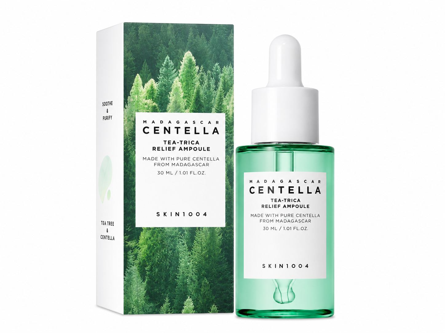 Madagascar Centella Tea-Trica Relief Ampoule | Calming Care | Sensitive Skin | Hydrating | Glow Boost | 30ml