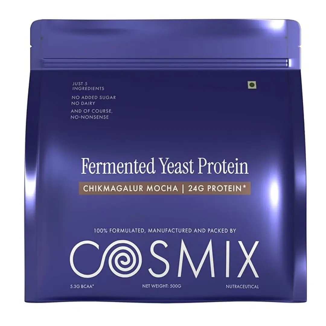 No-Nonsense Fermented Yeast Protein Powder | Chikmagalur Mocha | 24g Protein Per Serving | Muscle Recovery Daily Nutrition | 500gm