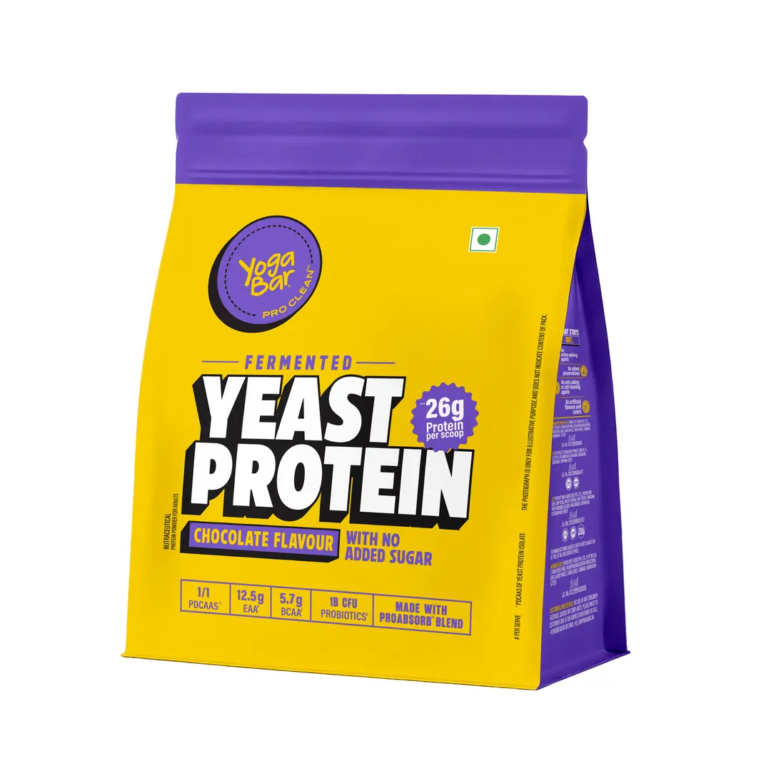 Yeast Protein Powder | Plant-Based Protein | Chocolate Flavor | High Protein Supplement | 500gm