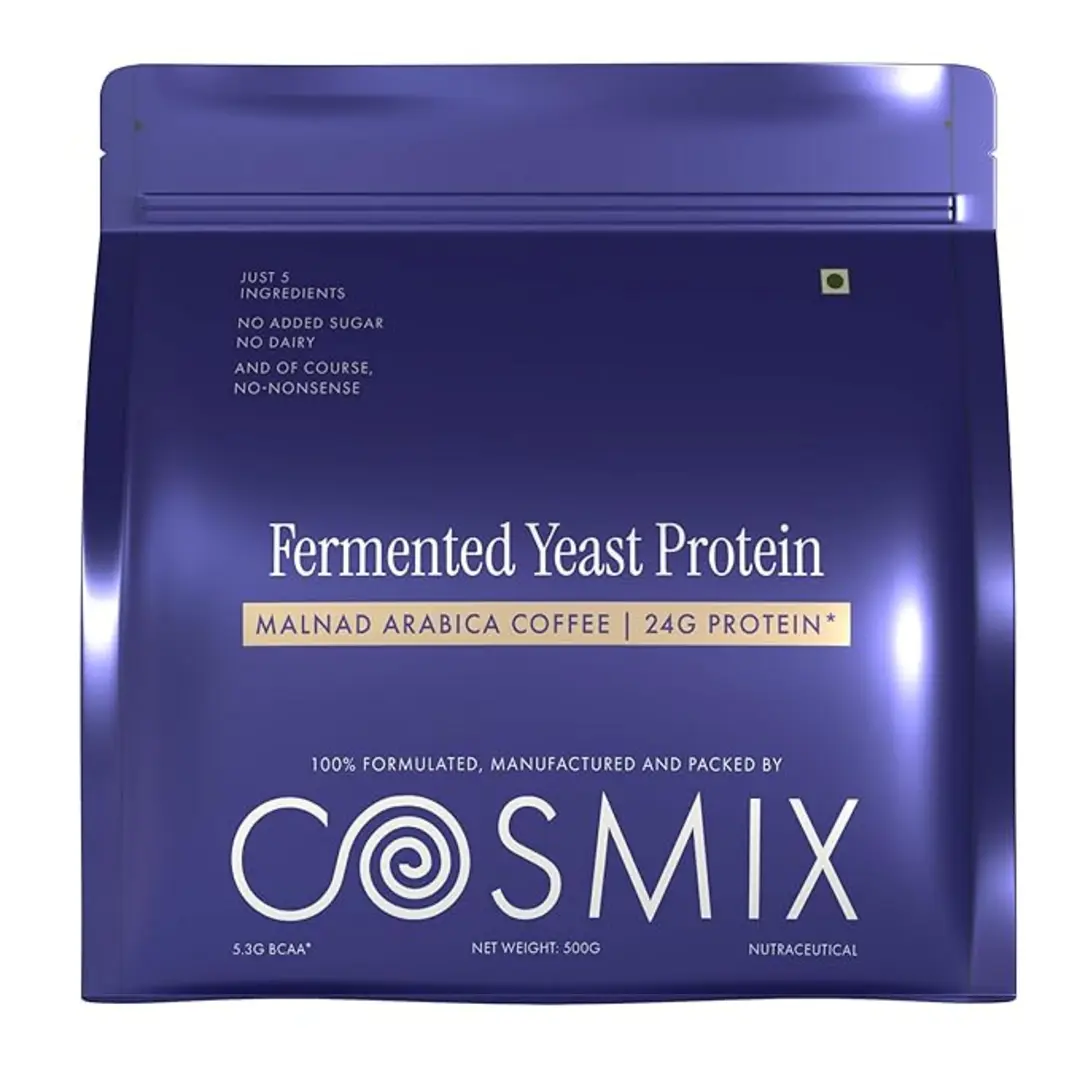 No-Nonsense Fermented Yeast Protein Powder | Malnad Arabica Coffee | 24g Protein Per Serving | Muscle Recovery Daily Nutrition | 500gm