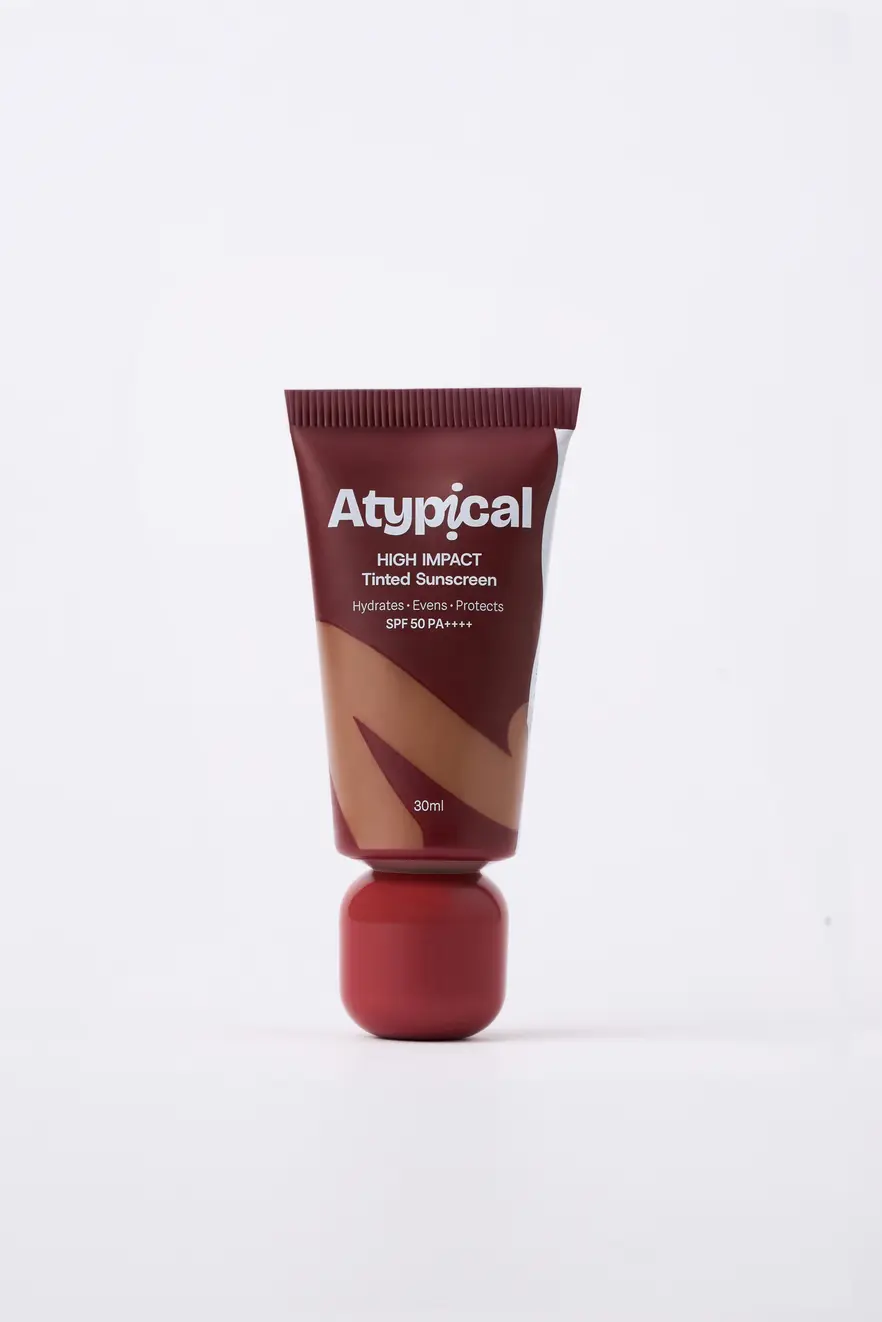 High Impact Tinted Sunscreen SPF 50 PA++++ Warm Olive - A15W | High-Coverage | No White Cast | Niacinamide | Broad Spectrum UVA/UVB | Non-Greasy | 30ml