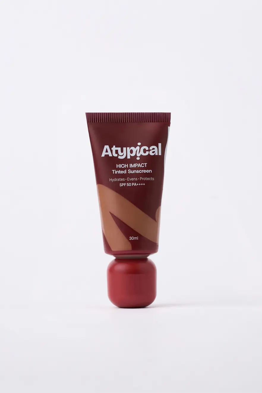 High Impact Tinted Sunscreen SPF 50 PA++++ Deep Golden - A10W | High-Coverage |No White Cast | Niacinamide | Broad Spectrum UVA/UVB | Non-Greasy | 30ml