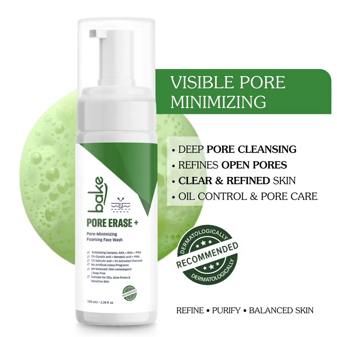 Pore Erase + Foaming Face Wash 100ml
