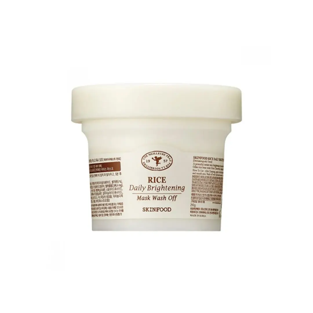 Rice Daily Brightening Mask Wash Off | Brightening | Hydrating | Even Skin Tone | Glow Boosting | 120Gm