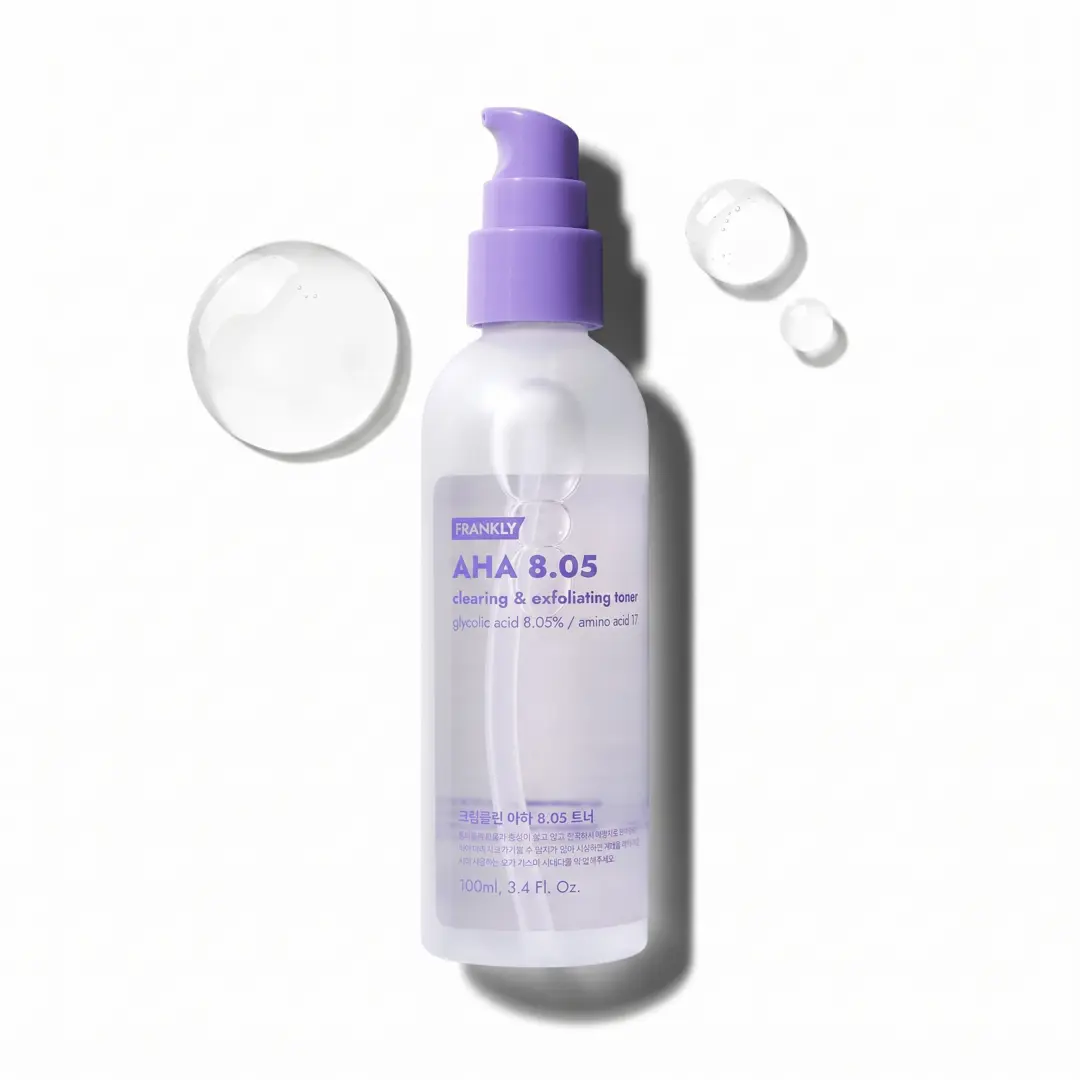 AHA 8 Toner | Chemical Exfoliant | Glycolic Acid | Pore Refining | Skin Texture | Dead Skin Removal | Korean Skincare | 100ml