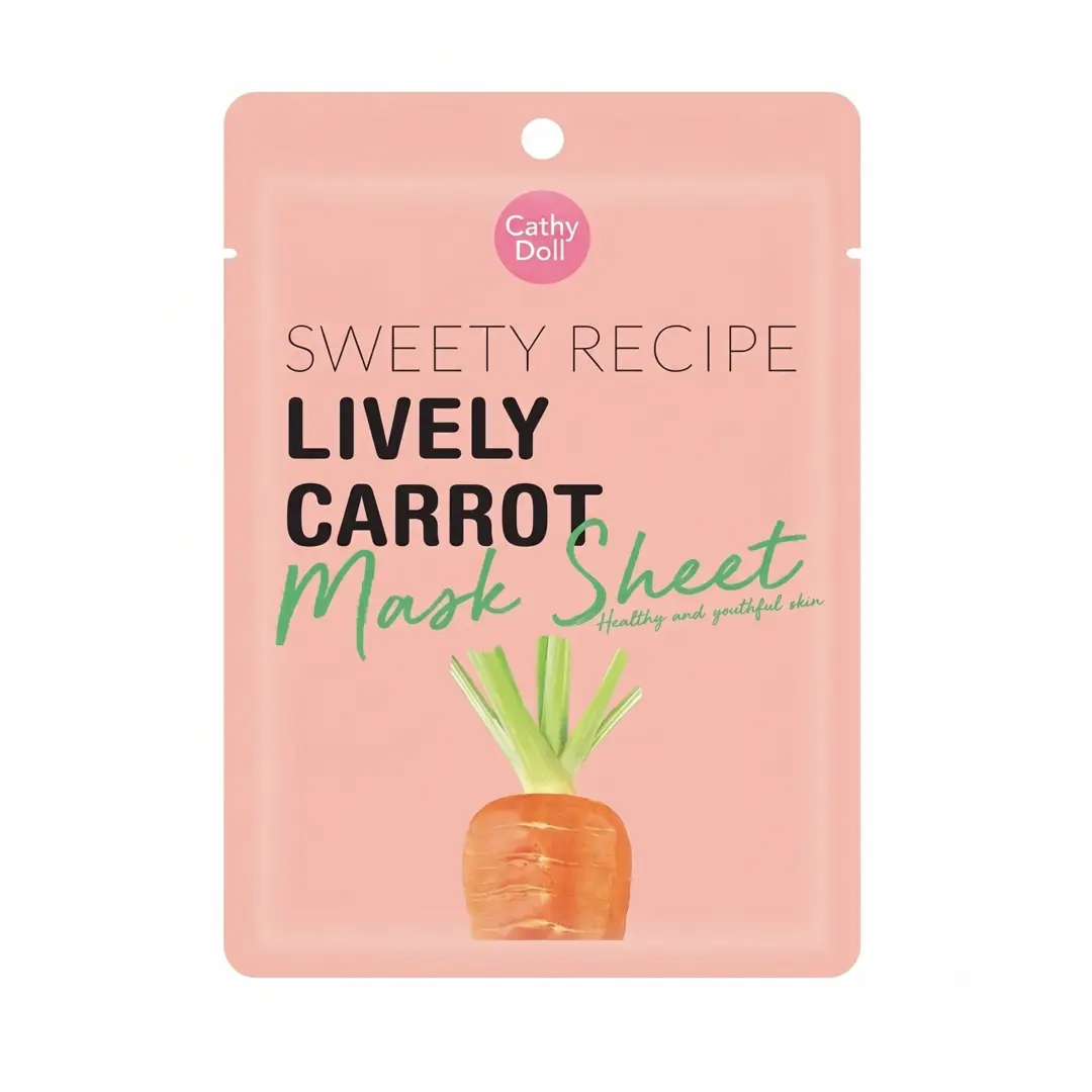 Lively Carrot Mask | Nourishing Facial Sheet Mask | 25gm