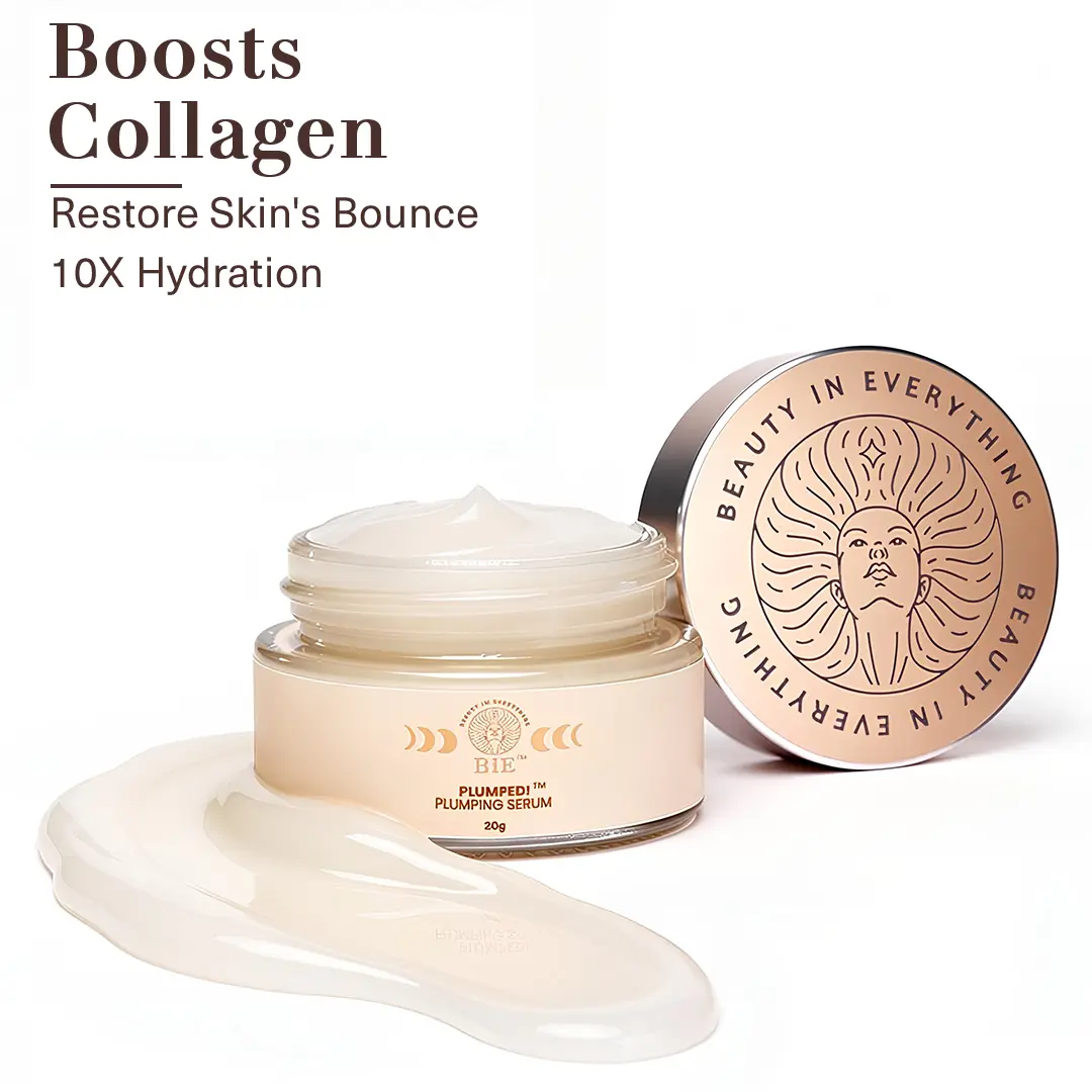 Plumped! Plumping Serum | With Collagen, Stem Cells Geranium Oil | For Hydrated, Smooth Skin | 20gm