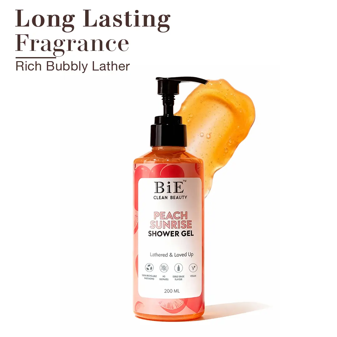 Peach Sunrise Shower Gel | Gentle Cleanser | Nourishes Refreshes Skin | Sulphate Paraben Free | 200ml