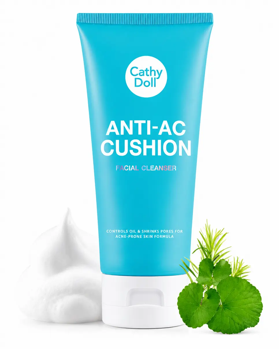 Anti-Acne Cushion Facial Foam Cleanser | Acne Control Face Wash | Deep Cleansing Care | 50ml
