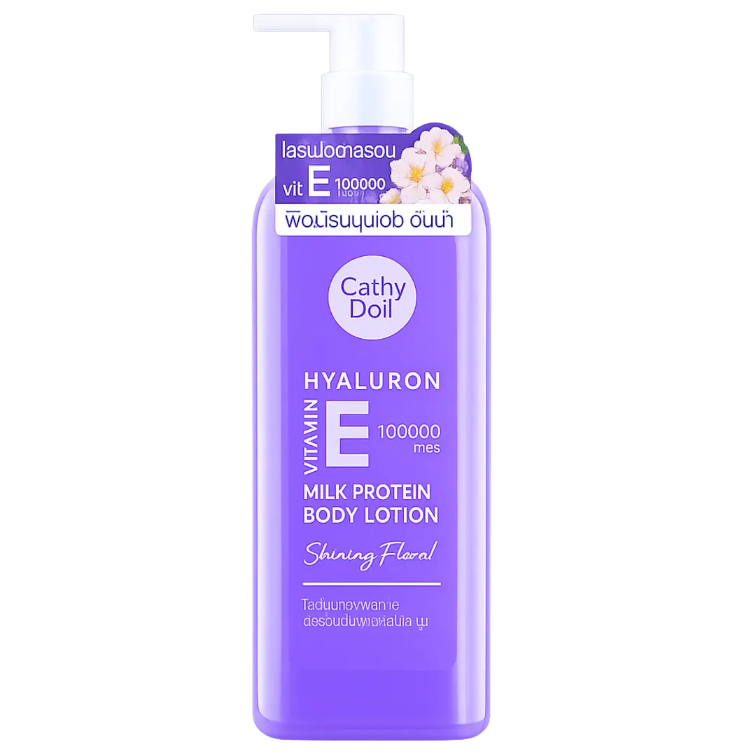 Hyaluron, Vitamin E Milk Protein Body Lotion | Deep Hydration Body Moisturizer | Shining Floral | 450ml