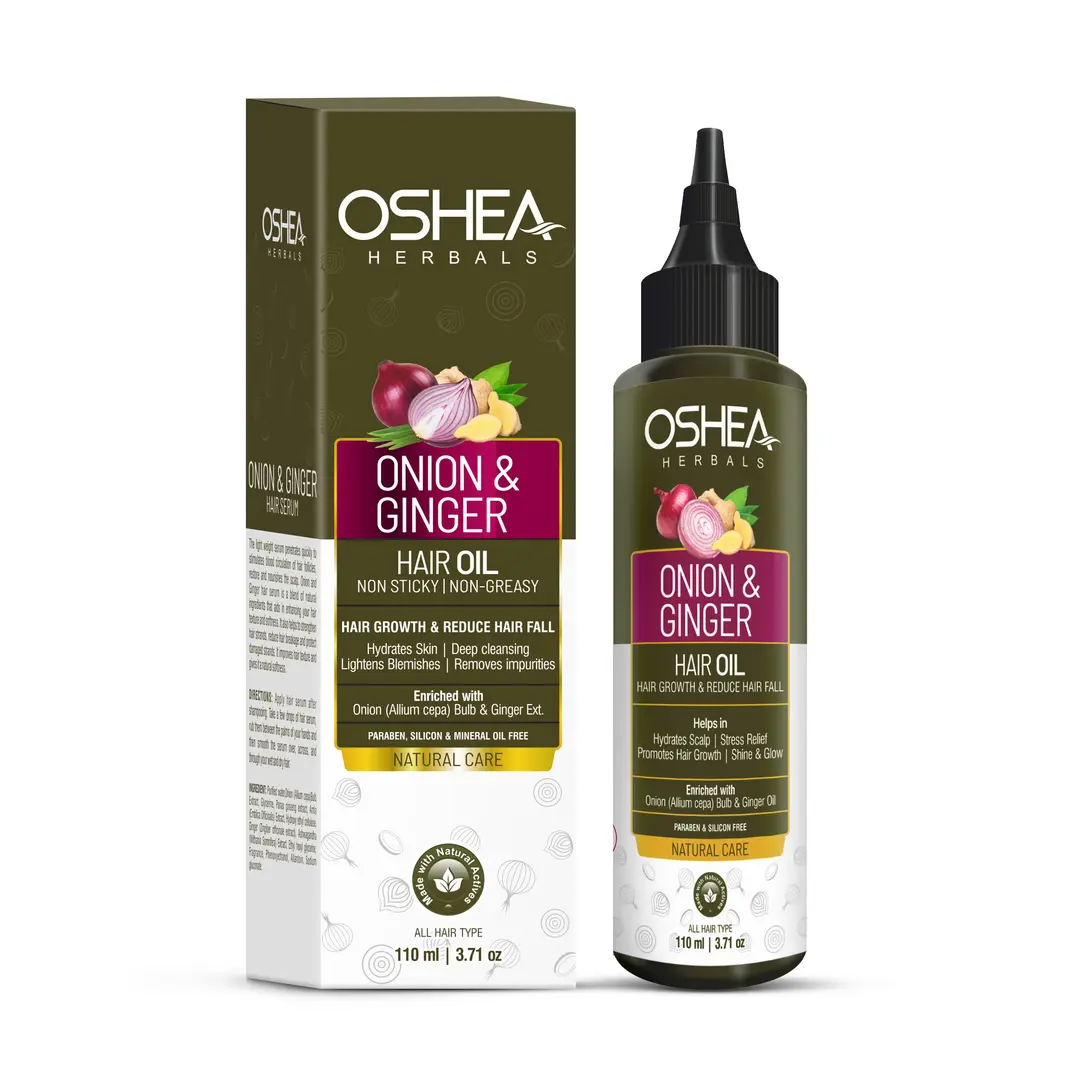 Onion And Ginger Hair Oil | Hair Growth | Hair Fall Control | Strengthens Roots Nourishes Scalp | 110ml
