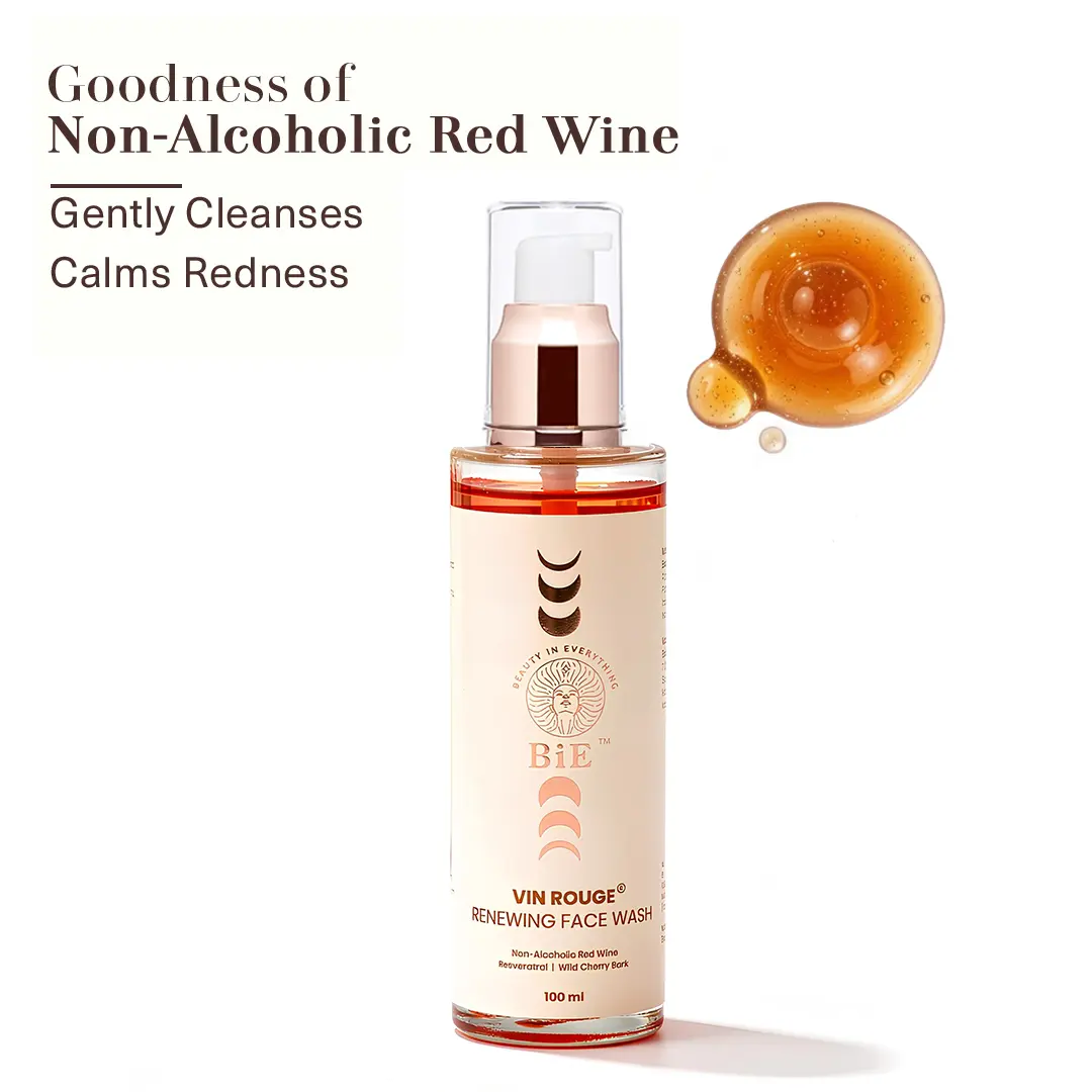 Vin Rouge Face Wash | With Red Wine Resveratrol | For Hydration Anti-Aging | 100ml