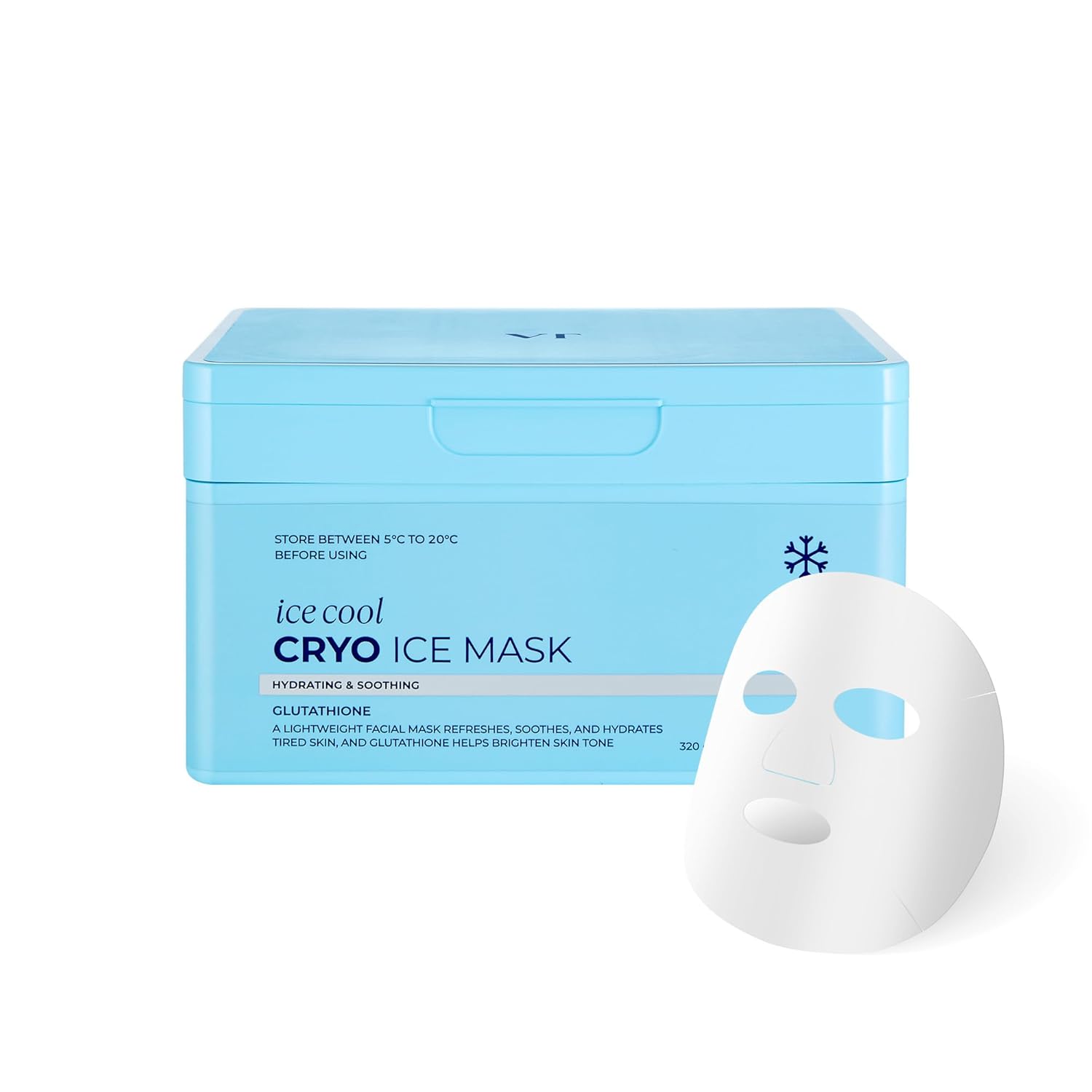 Cryo Ice Mask | Cooling Care | Pore Tightening | Redness Relief | Soothing | 30ea
