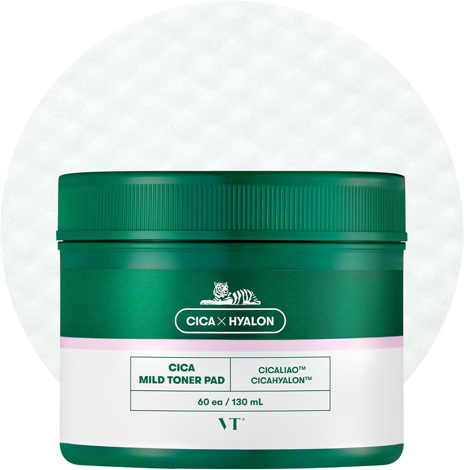 Cica Mild Toner Pad | Calming Care | Gentle Exfoliation | Soothing | Sensitive Skin | 60ea