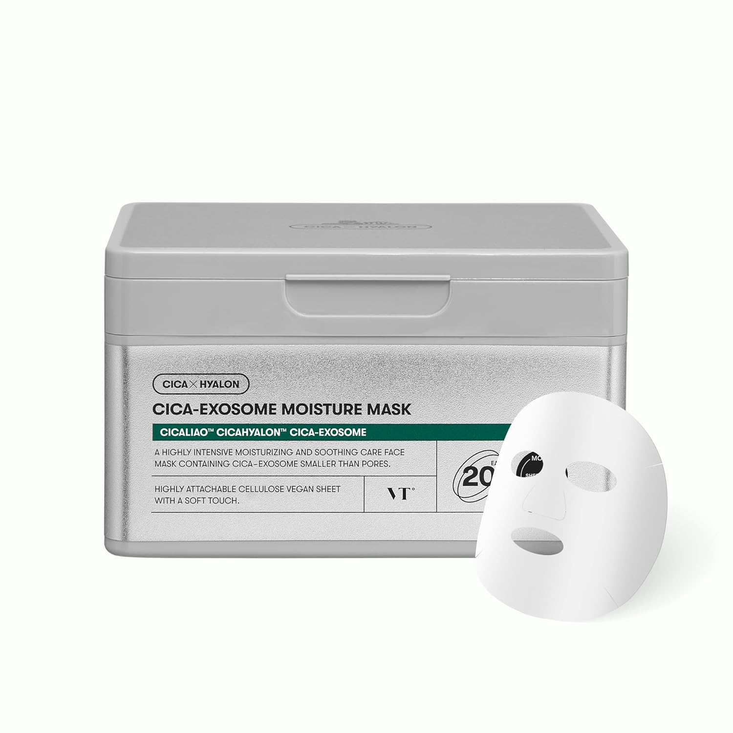 Cica-Exosome Moisture Mask | Calming Care | Exosome | Deep Hydration | Barrier Repair | 20ea