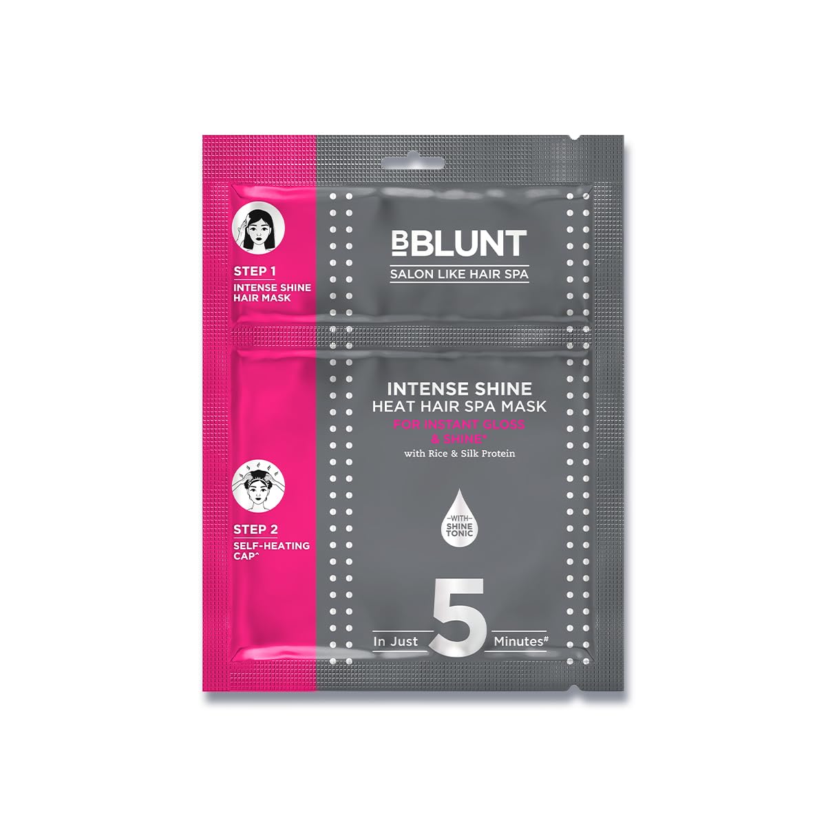 Intense Shine Heat Hair Spa Mask | Rice Silk Protein | Salon-Like Hair Spa at Home | Deep Nourishment | Boosts Shine | 70gm