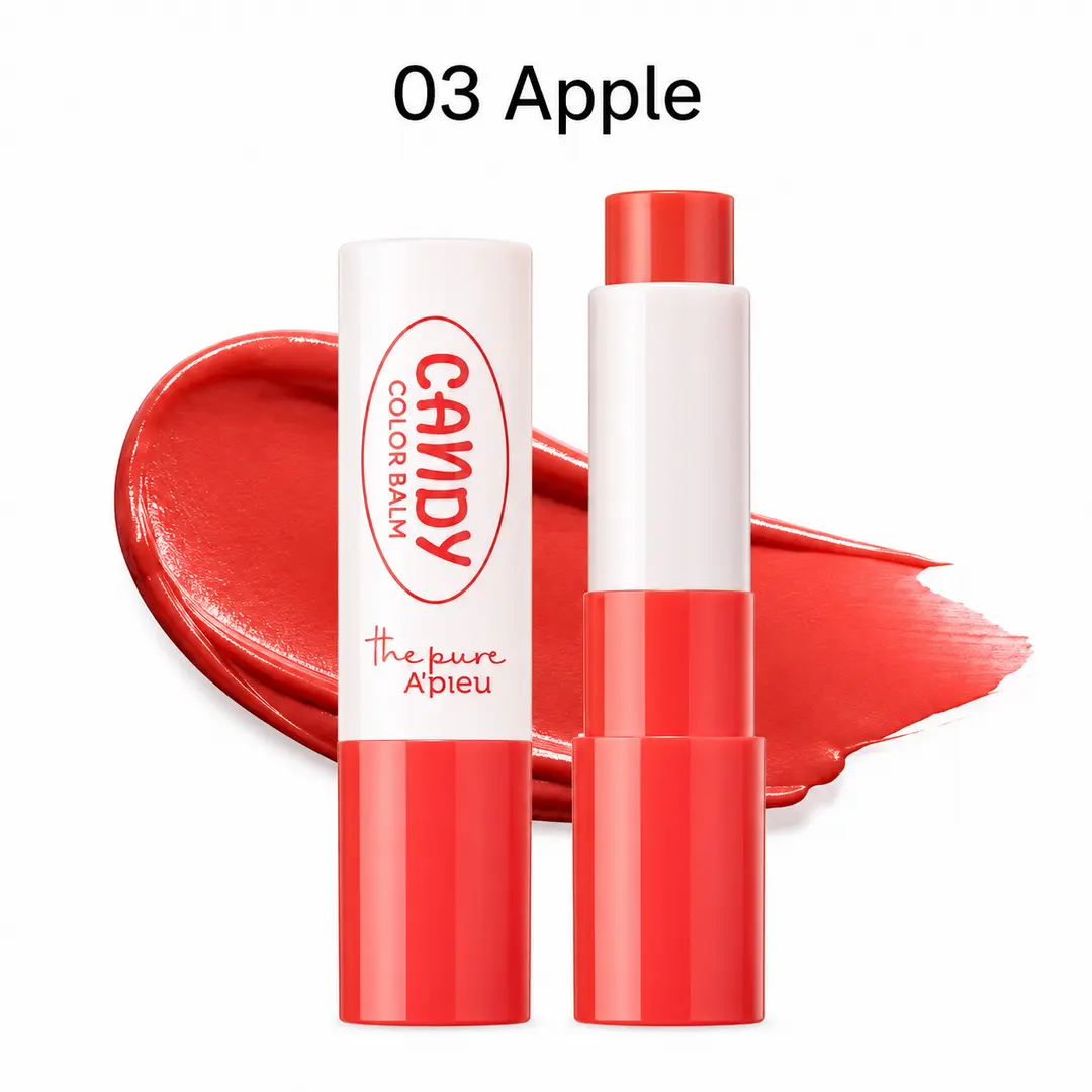 The Pure Candy Color Balm 03 Apple | Korean Skincare | Nourishing and Hydrating Lips | Daily Care | 3.9g
