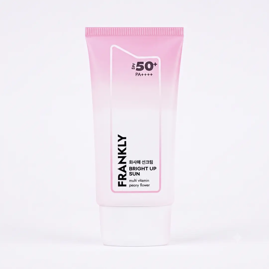 Bright Up Tinted Sunscreen SPF 50+ PA++++ | Tone Up | Peony Flower | UV Protection | Daily Glow | Korean Skincare | 50ml