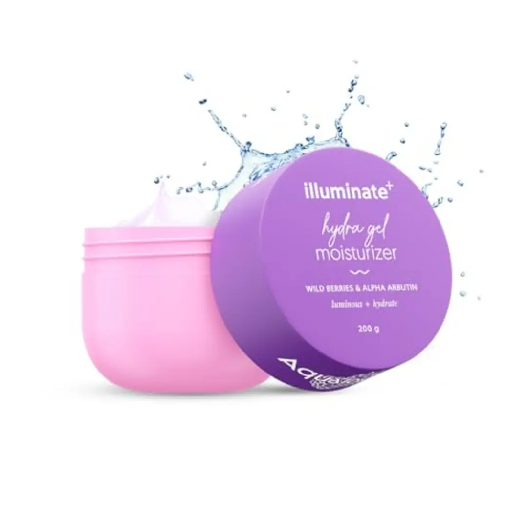Illuminate + Hydra Gel Moisturizer With Alpha Arbutin For 24 Hour Intense Hydration 200gm