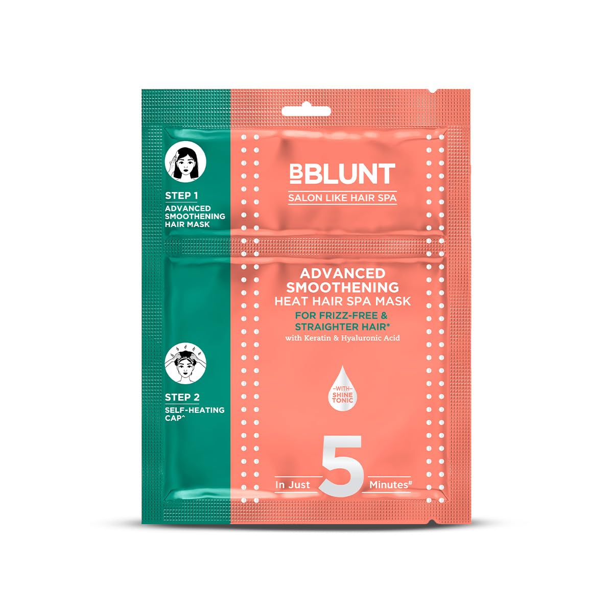 Advanced Smoothening Heat Hair Spa Mask | Keratin Hyaluronic Acid | Smoothens Frizz | Deep Hydration | Salon-Like Results | 70gm