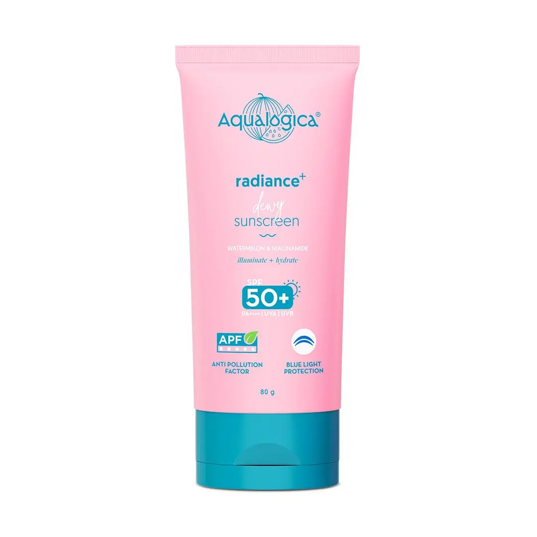 Radiance+ Dewy Lightweight Sunscreen Gel SPF 50+ PA+++ for Oily Acne-Prone Skin 80gm