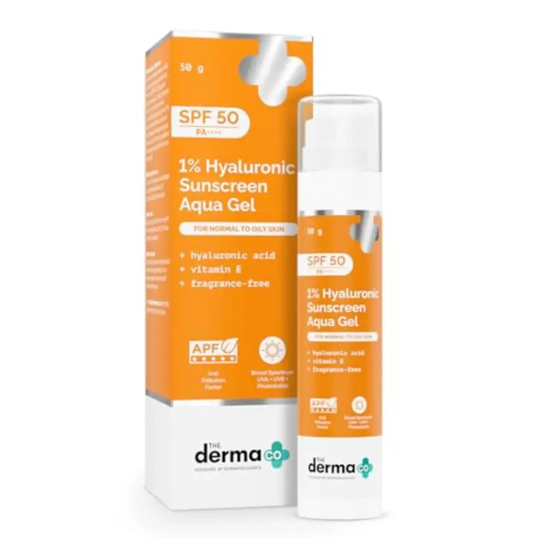 1 Hyaluronic Sunscreen | SPF 50 PA+++ | Aqua Gel | Normal to Oily Skin | 50gm