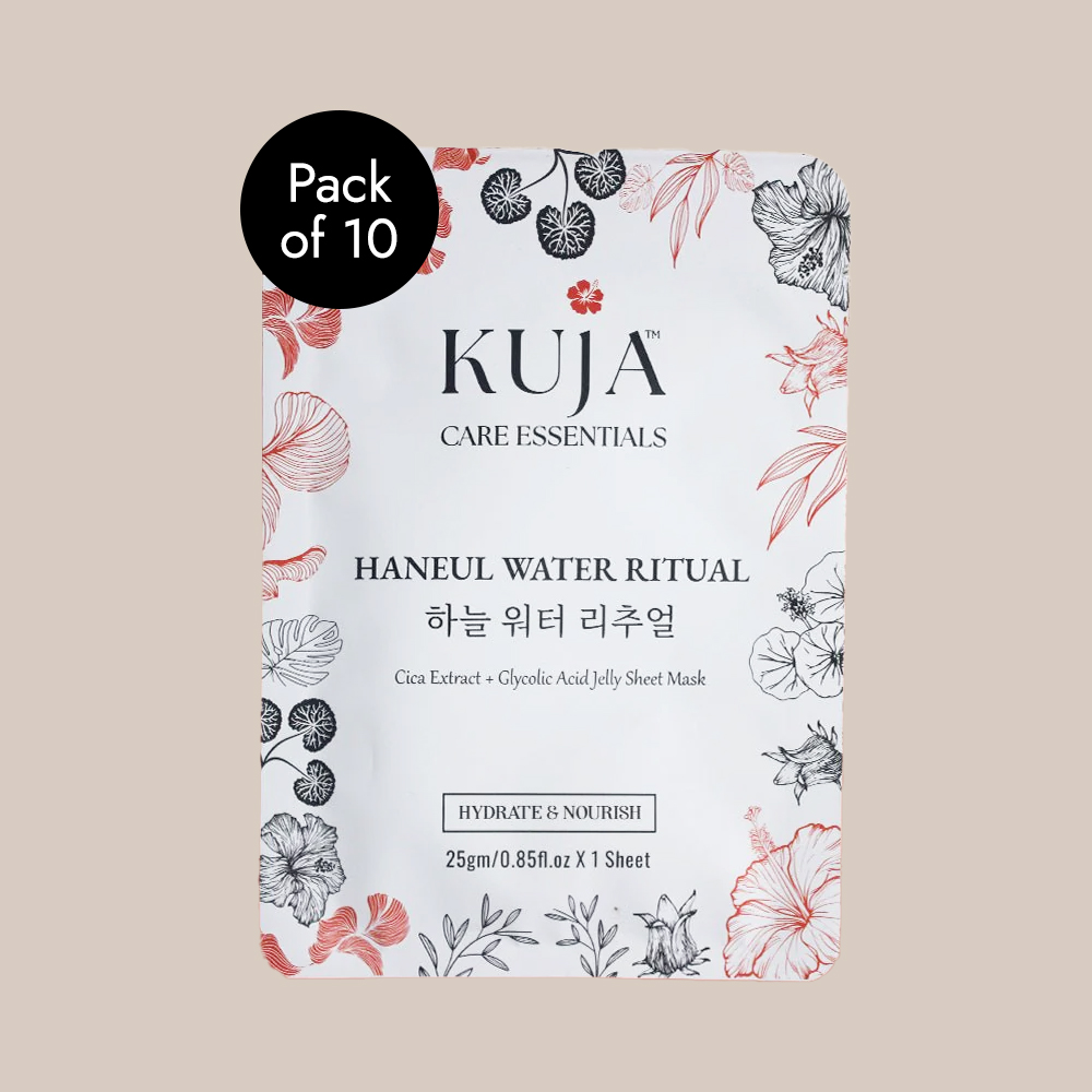 Jelly Sheet Mask - Haneul Water Ritual | Hydrating Nourishing Face Mask | Deep Moisture Care | Pack of 10