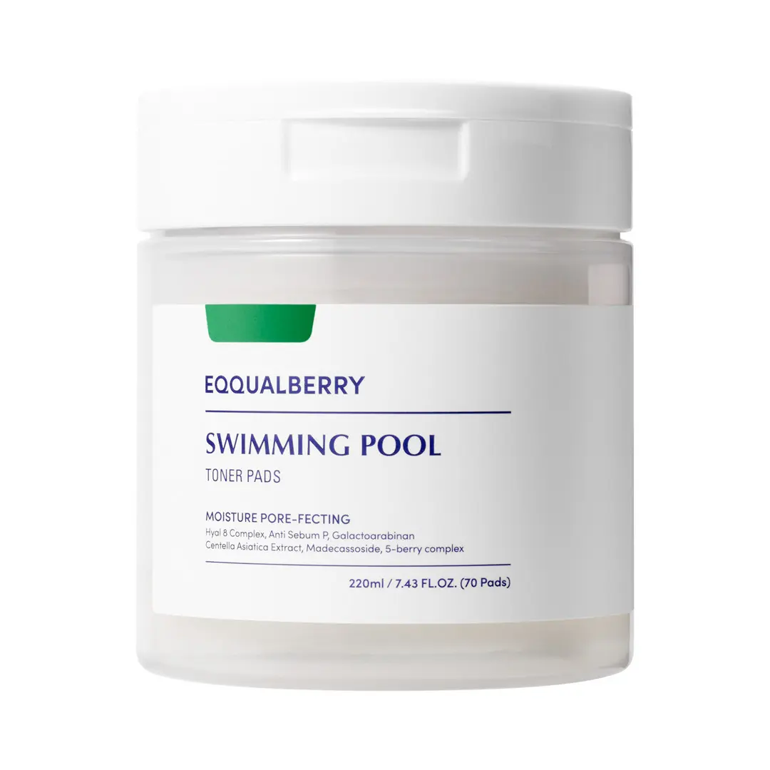 Swimming Pool Toner Pads | Hydrating | Gentle Exfoliation | Glass Skin | Moisture Boost | 220ml