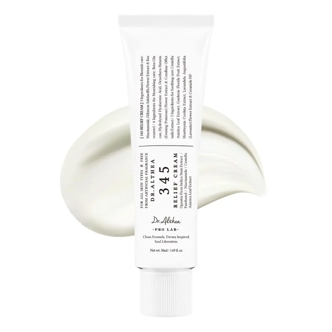 345 Relief Cream | Centella Calming | Redness Relief | Barrier Repair | Korean Cream | 50ml