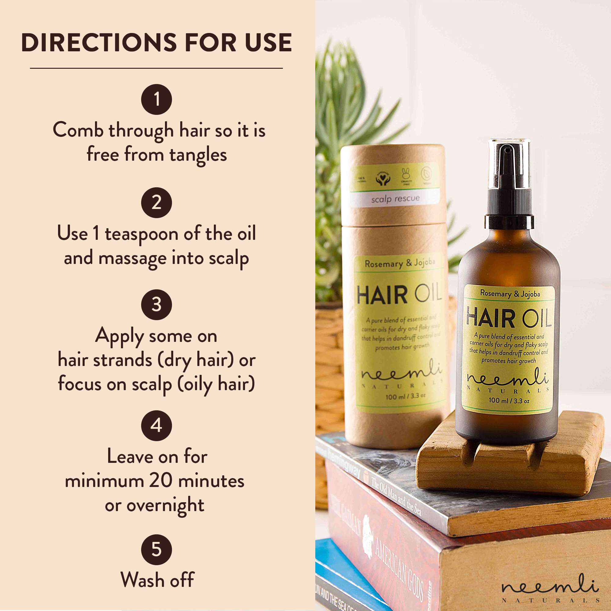 Neemli Naturals Rosemary & Jojoba Oil Hair Oil 100 ml